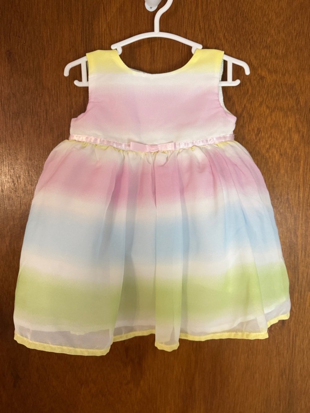 Blueberi Boulevard Pastel Stripe Dress in Yellow, Pink, Lilac